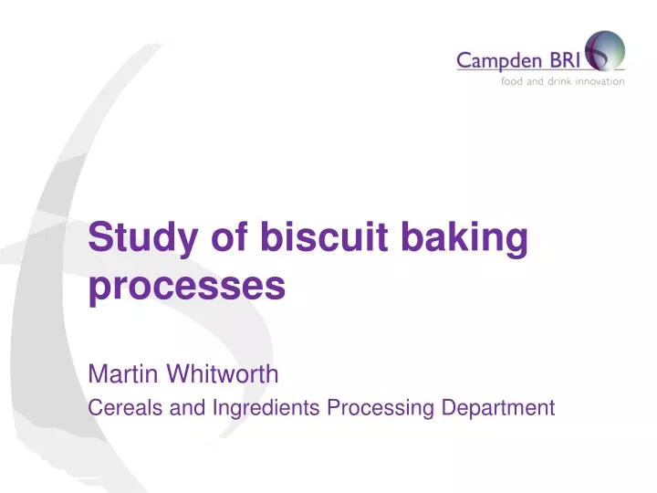 study of biscuit baking processes