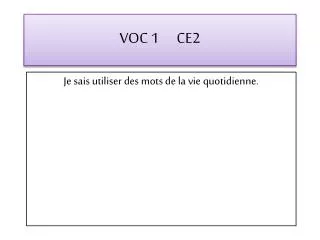 voc 1 ce2