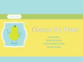 Choose My Plate!
