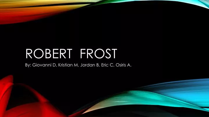 robert frost