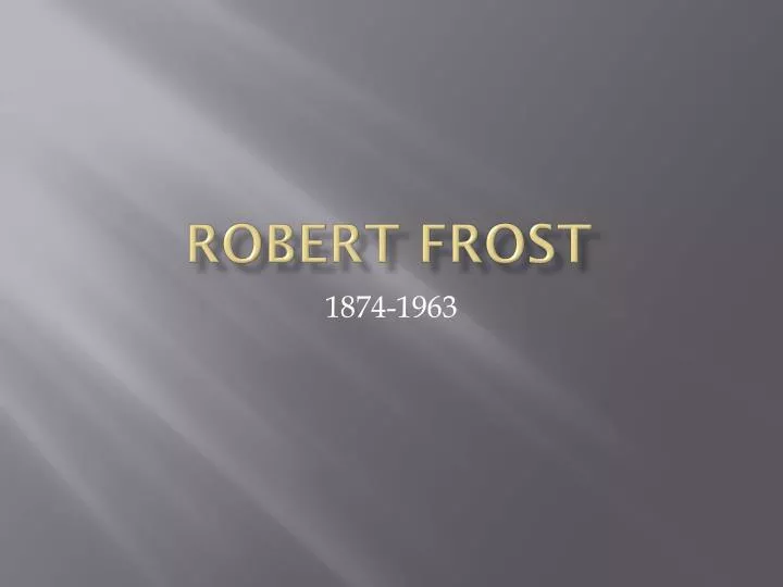 robert frost