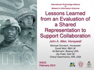 Lessons Learned from an Evaluation of a Shared Representation to Support Collaboration