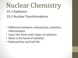 nuclear chemistry