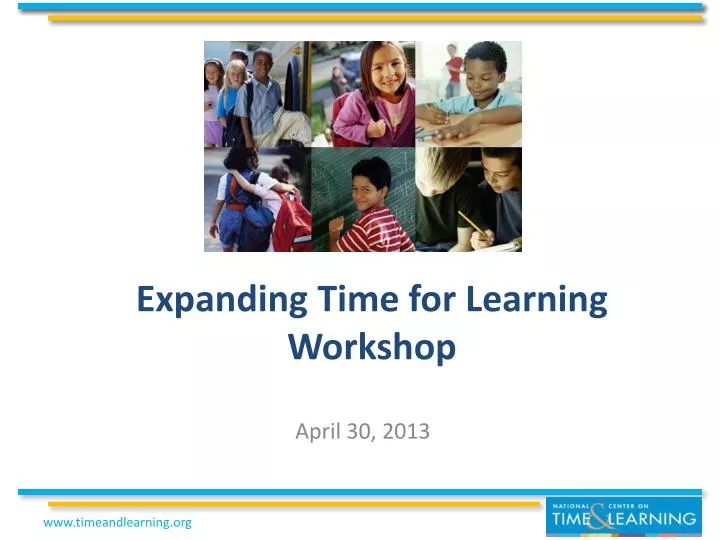 expanding time for learning workshop