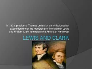 Lewis and Clark