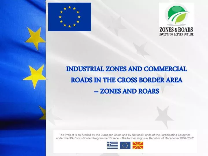 industrial zones and commercial roads in the cross border area zones and roars