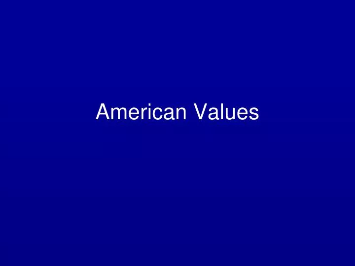 american values