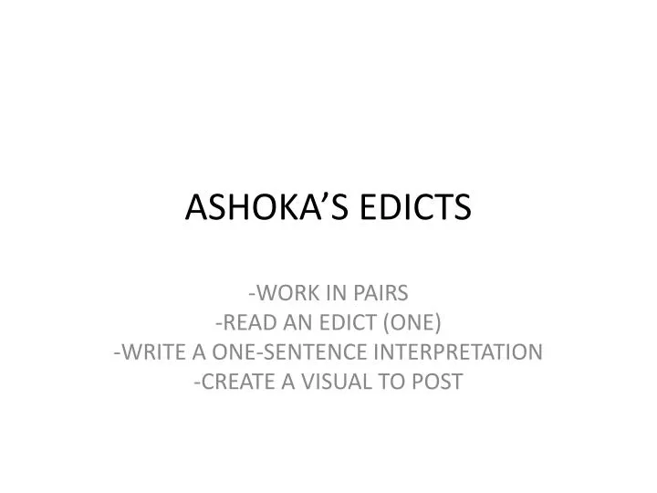 ashoka s edicts