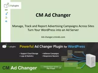 CM Ad Changer Plugin for Wordpress