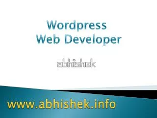 Wordpress Webdesign Solutions in India
