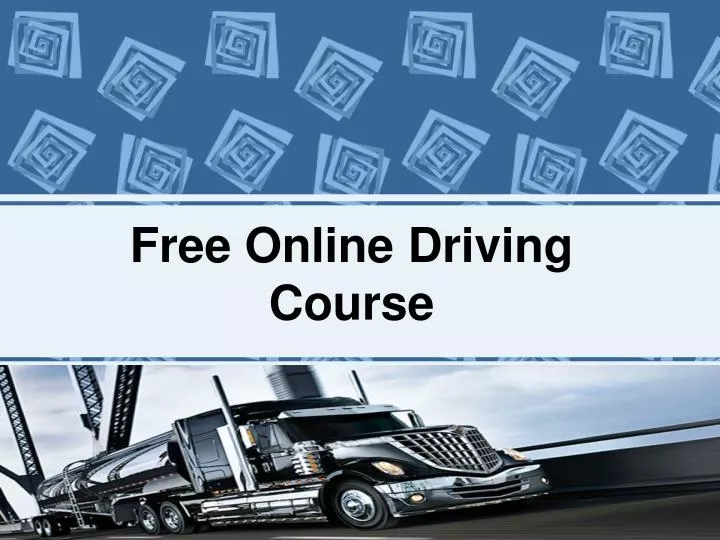 free online driving course