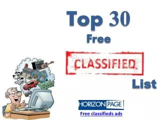 Top 30 Free Best USA Local Classifieds Ads Website List