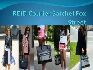 REID Courier Satchel Fox Street