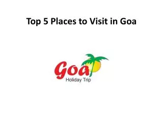 top 5 visiting places in goa