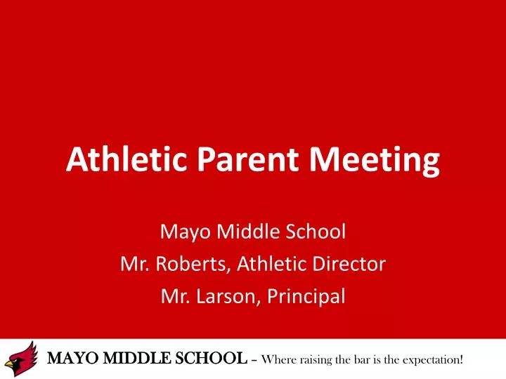 athletic parent meeting