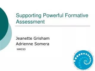Supporting Powerful Formative Assessment