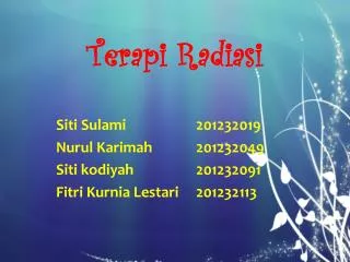 terapi radiasi