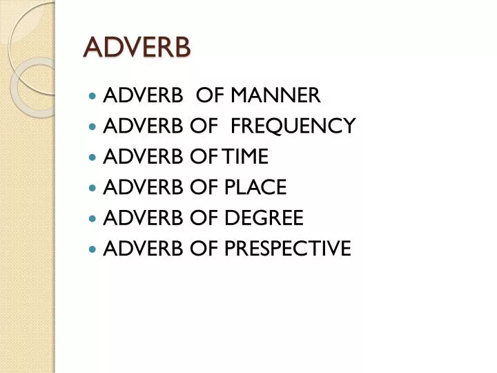 adverb