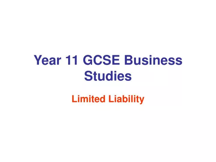 year 11 gcse business studies