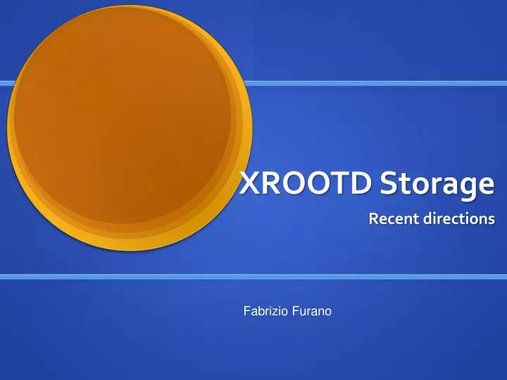 xrootd storage