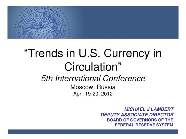 michael j lambert deputy associate director board of governors of the federal reserve system