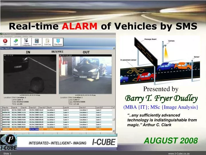 real time alarm of vehicles by sms
