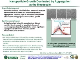 Nanoparticle Growth Dominated by Aggregation at t he Mesoscale