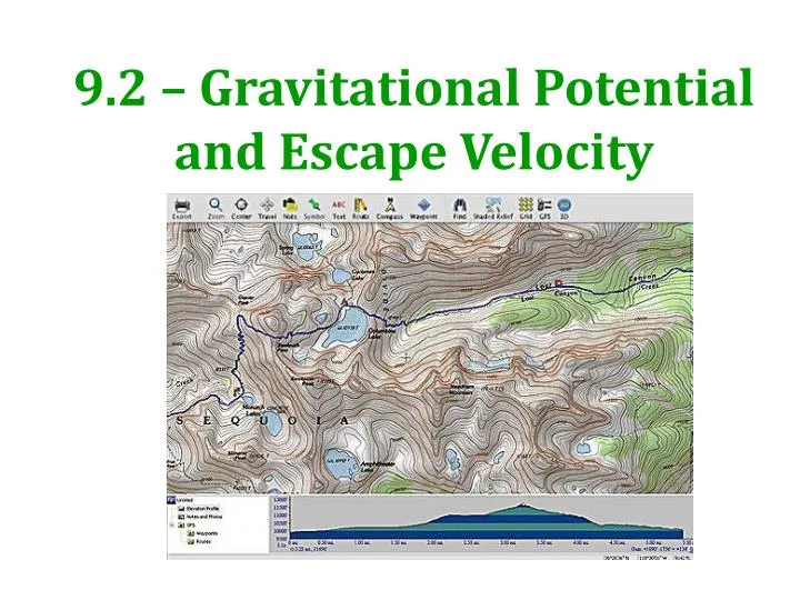 9 2 gravitational potential and escape velocity