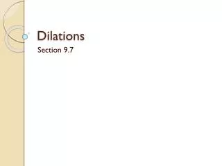 dilations