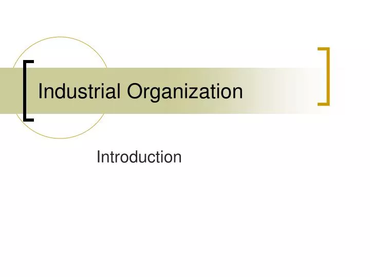 industrial organization