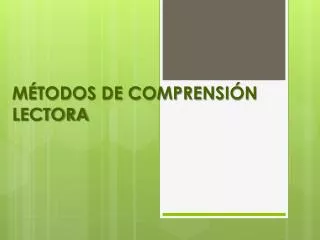 m todos de comprensi n lectora