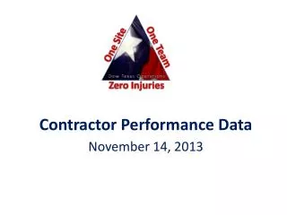 Contractor Performance Data