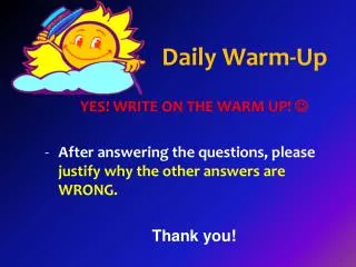 Daily Warm-Up