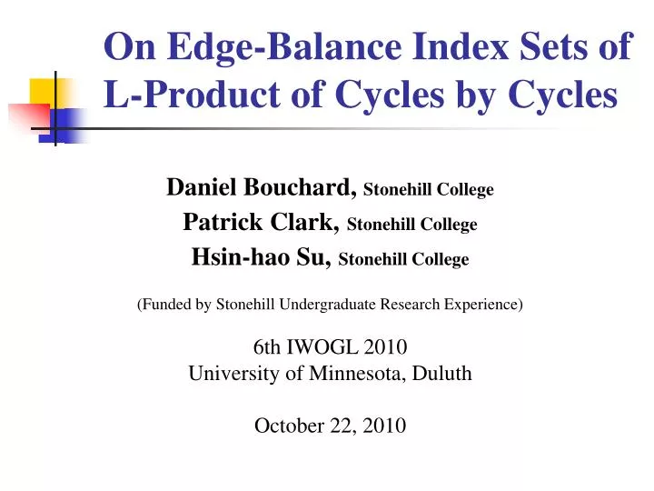 on edge balance index sets of l product of cycles by cycles
