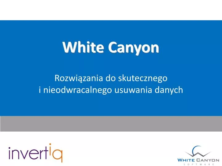 white canyon