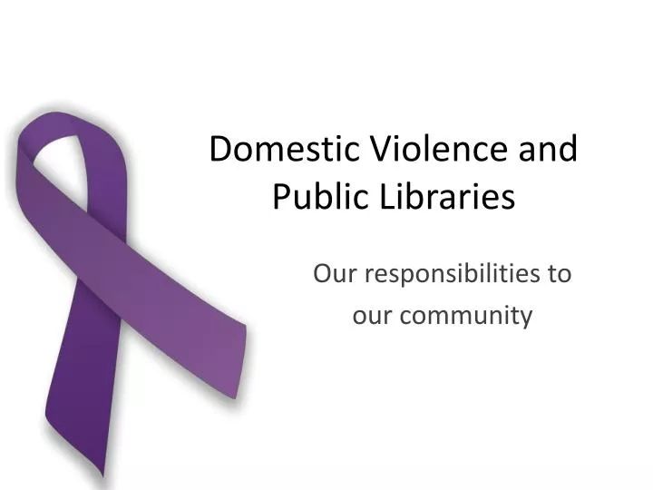 domestic violence and public libraries