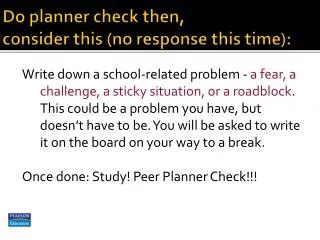 Do planner check then, consider this (no response this time):
