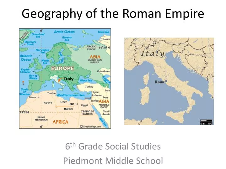 geography of the roman empire