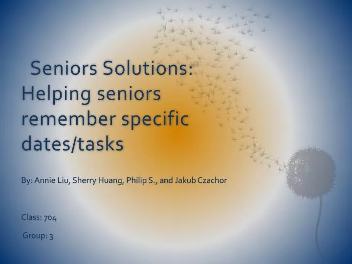 seniors solutions helping seniors remember specific dates tasks