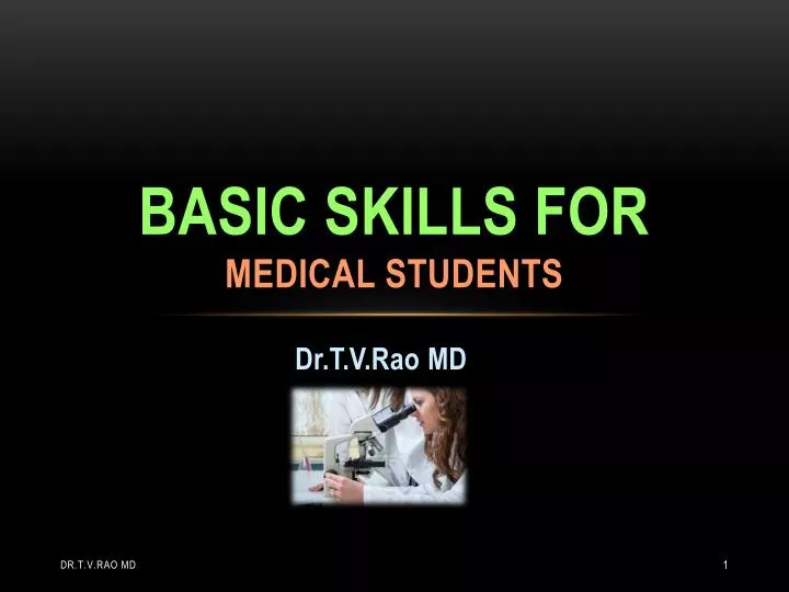 basic skills for medical students