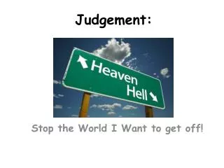 Judgement: