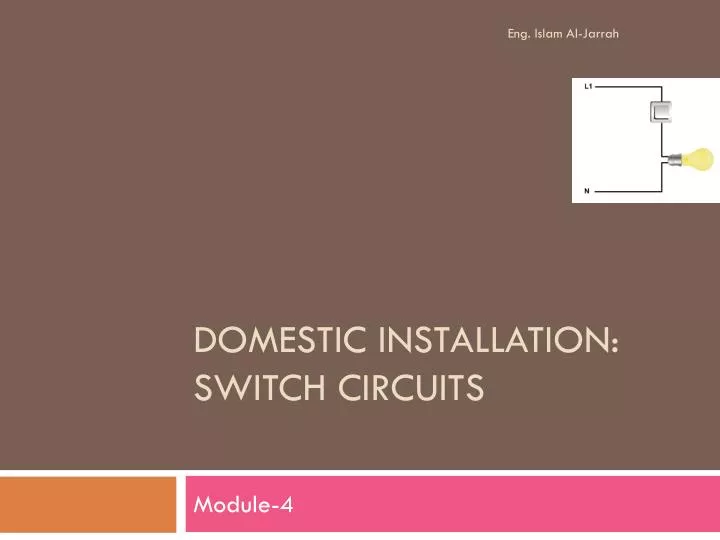 domestic installation switch circuits