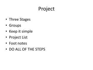 project