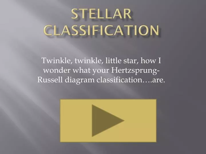 stellar classification