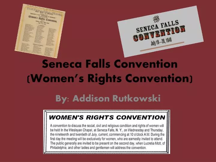seneca falls convention women s rights convention