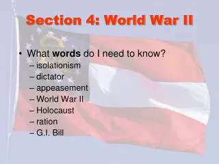 Section 4: World War II