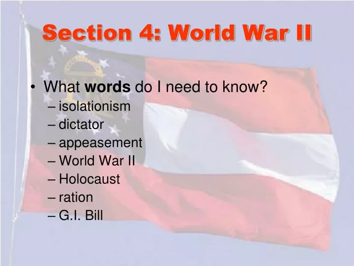 section 4 world war ii