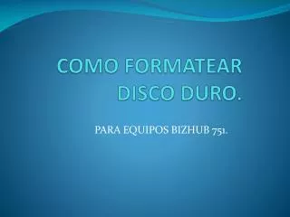 como formatear disco duro