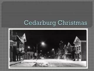 Cedarburg Christmas