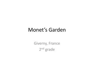 monet s garden